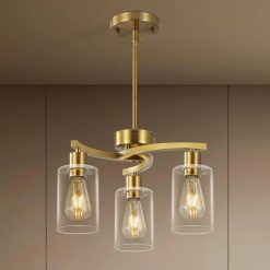 Special 3 Light Brushed Nickel Dining Room Light Fixture