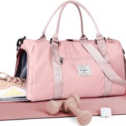 Special Bag Womens Mens with Shoes Compartment and Wet Pocket Travel Duffel Bag for Women for Plane Sport Gym Tote Bags Swimming Yoga