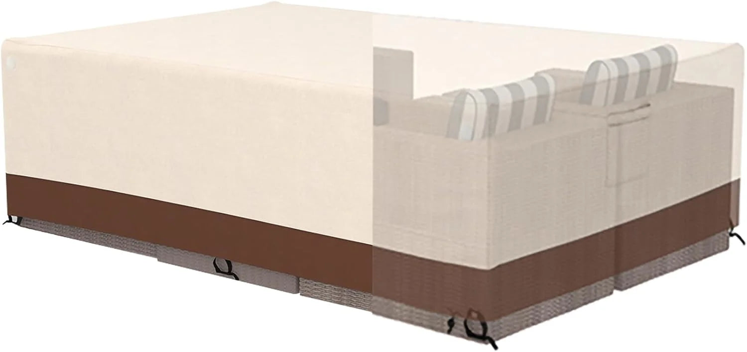 Special Tuyeho 124x84 Heavy Duty 900D Outdoor Patio Furniture Set Cover Waterproof - Image 3