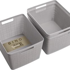Special Plastic Basket, Large (Black), 3-Pack, Home Organization