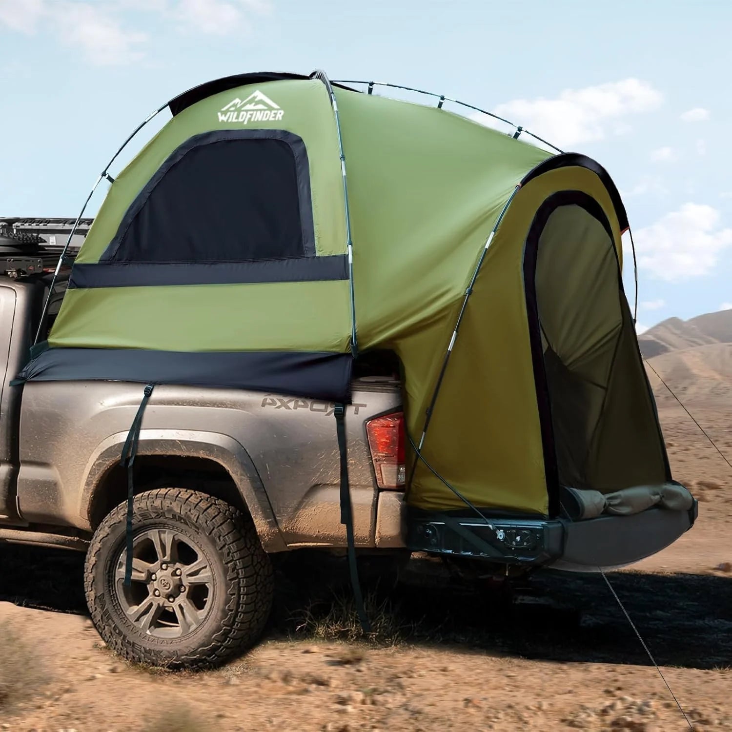 Special Truck Bed Tent, Waterproof PU3000mm Pickup Truck Tent for Camping 5.5-6.0 Ft Bed, 2-3 Person Sleeping Truck Tent - Image 2