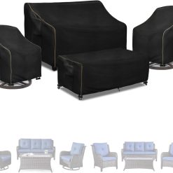 Alternative view of Special LSongSKY Outdoor Furniture Covers Waterproof,600D Heavy Duty Patio Furniture Covers for 6/7/8 PCS Sets Sectional Sofa Couch Rocking Swivel Chairs