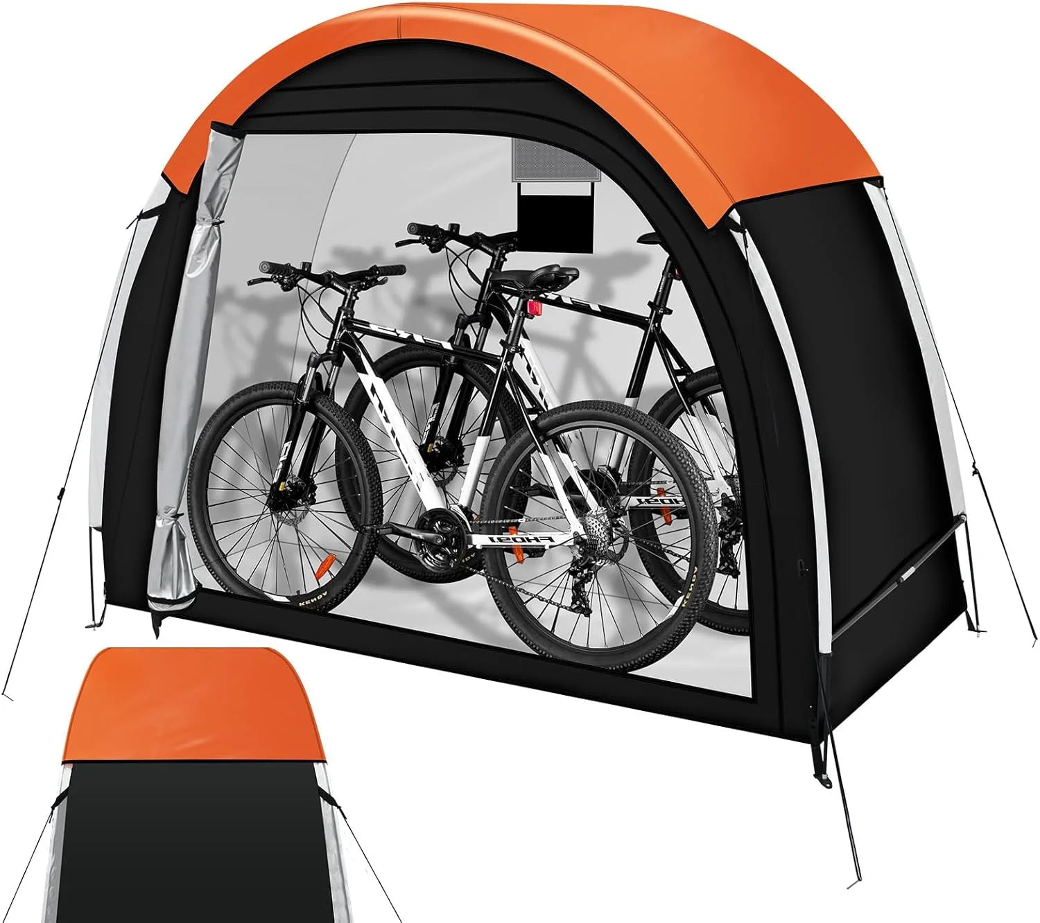 Special Dikutar Bike Storage Tent, PU5000 Waterproof Outdoor Shed for 2 Bikes - Image 3