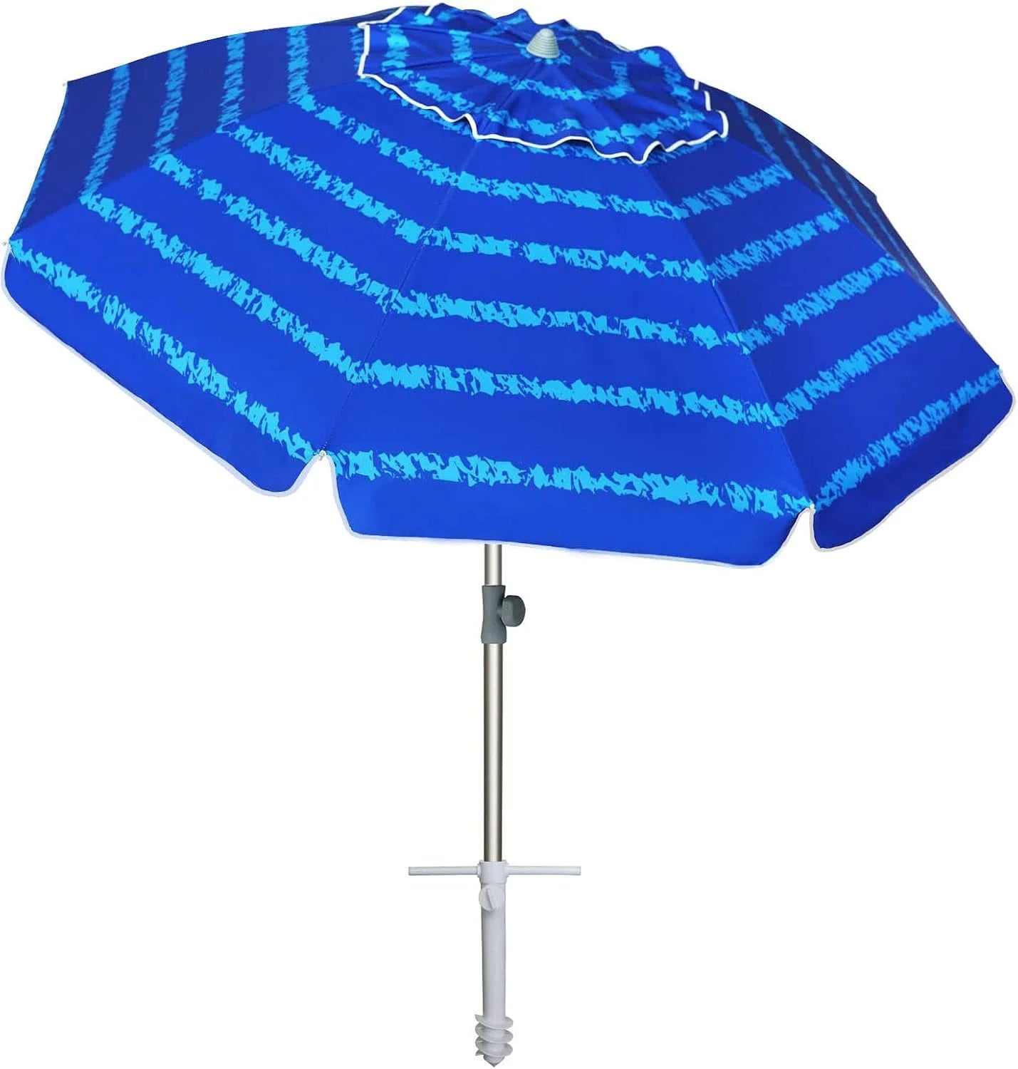 Special AMMSUN 7ft Heavy Duty High Wind Beach Umbrella with Sand Anchor Vent Tilt UPF 50+ Sun Protection - Image 9