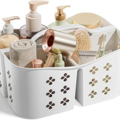 Special Portable Shower Caddy with Handle, Large Capacity Shower Basket Organizer, Quick-Drain Bathroom Storage Tote