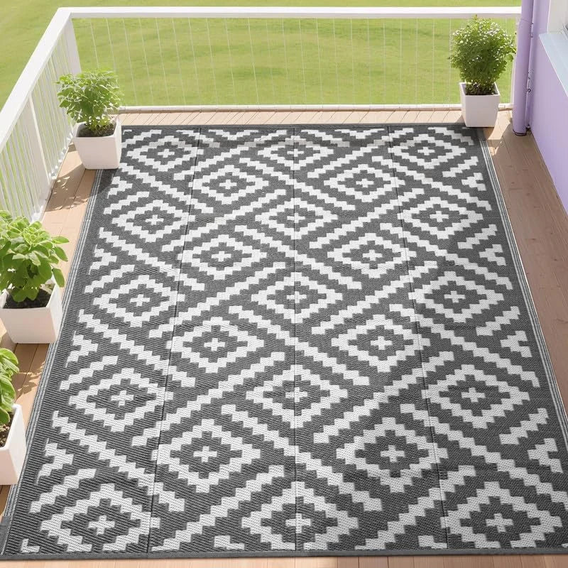 Special RURALITY Outdoor Rugs 8"x10" Waterproof for Patios Clearance, Plastic Straw Mats for RV - Image 13
