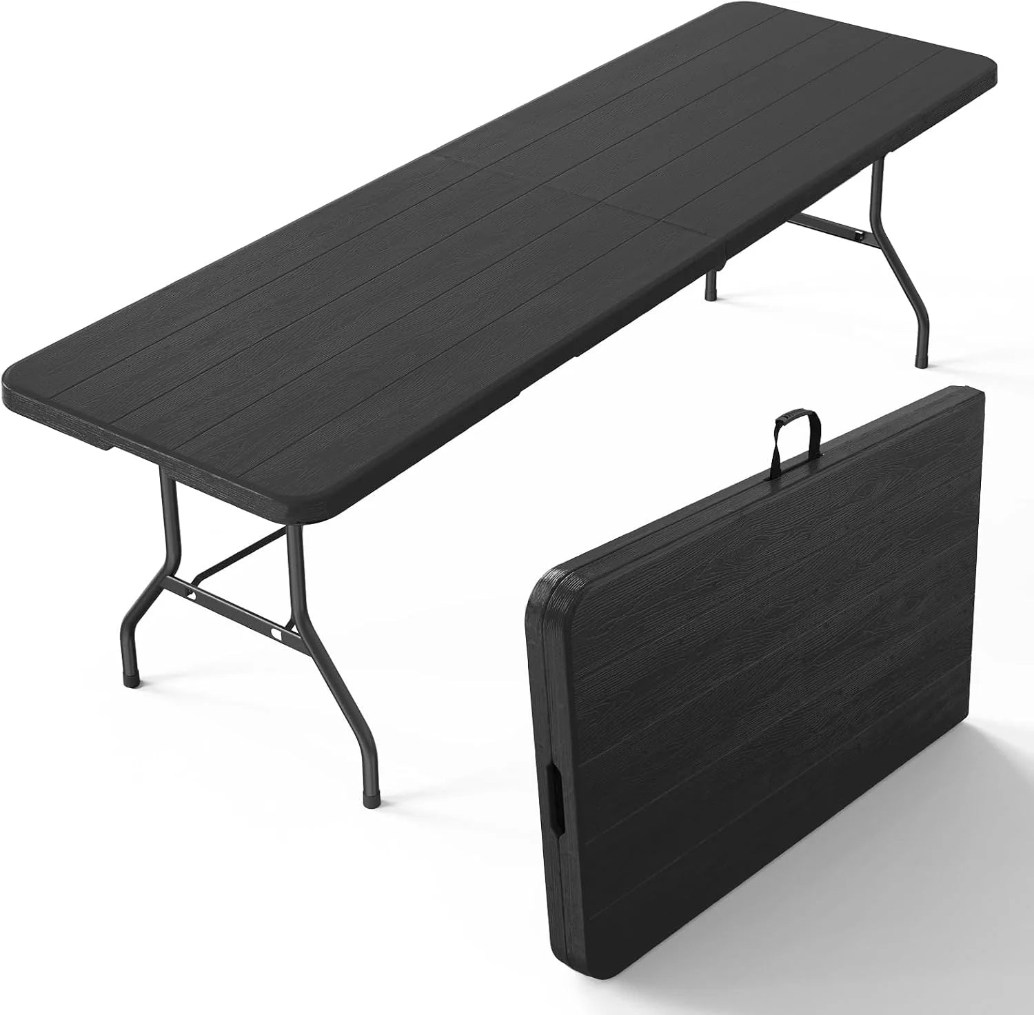 Special VINGLI 4 FT Plastic Folding Camping Table,3-Level Adjustable Height, Portable in/Outdoor Party Picnic Dining Desk - Image 6