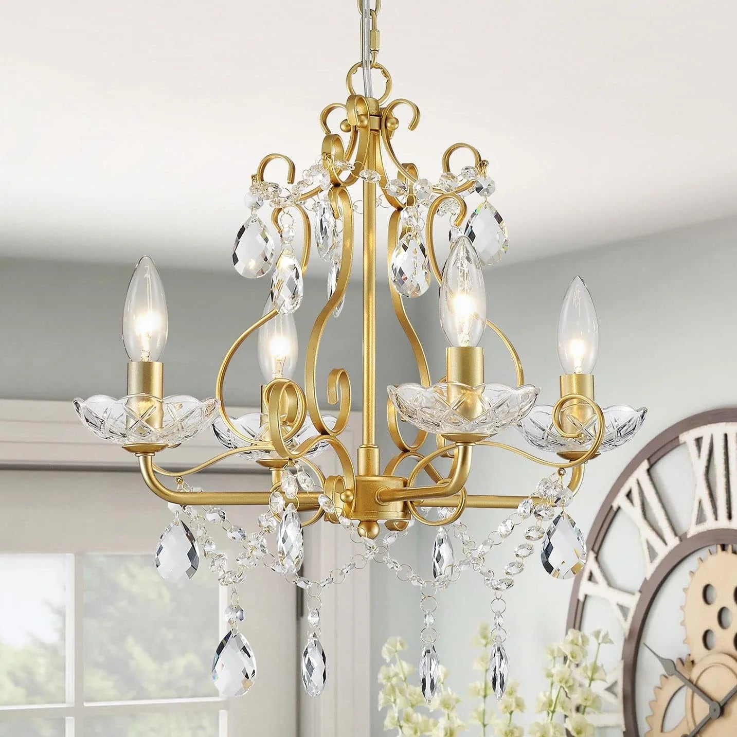 Special 5-Light Crystal Candle Chandelier Pendant Ceiling Light Modern Lighting Fixture for Bedroom Hallway Bar Kitchen - Image 14
