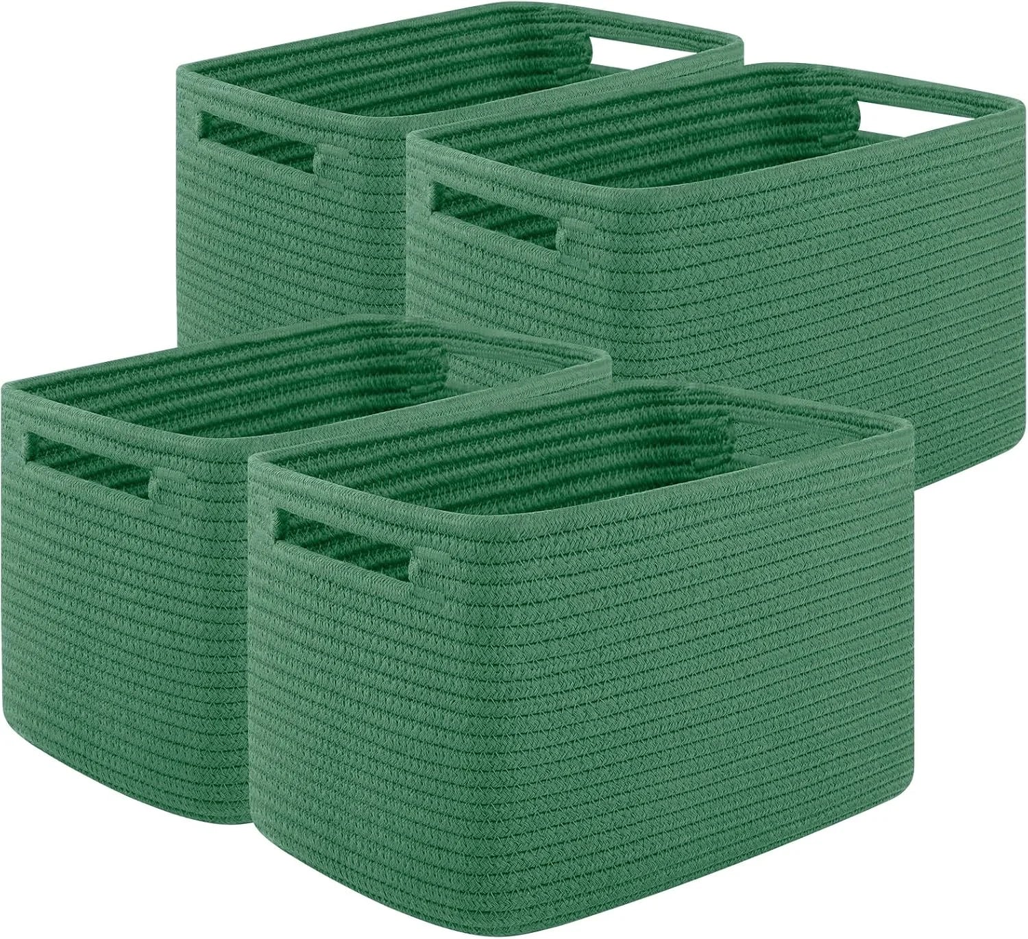 Special 4Packs Natural Cotton Rope Storage Baskets for Organizing Toys, Clothes, Towels & Books, Soft Versatile Organizers - Image 7