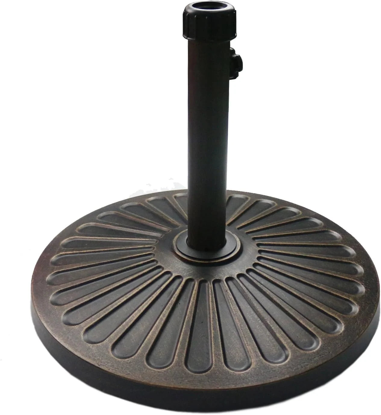 Special 18 30.2-lb Heavy Duty Round Patio Umbrella Base Antiqued Bronze - Image 2