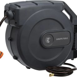 Alternative view of Special Retractable Garden Hose Reel 1/2 Inch x 130 ft, Super Heavy Duty, Wall Mounted and 180 Deg Swivel Bracket