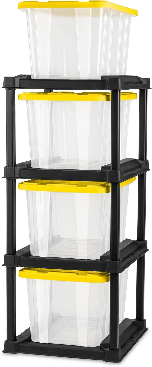 Special Sterilite 4-Pack 27 Gallon Industrial Storage Tote, Heavy-Duty Plastic Bins - Image 5