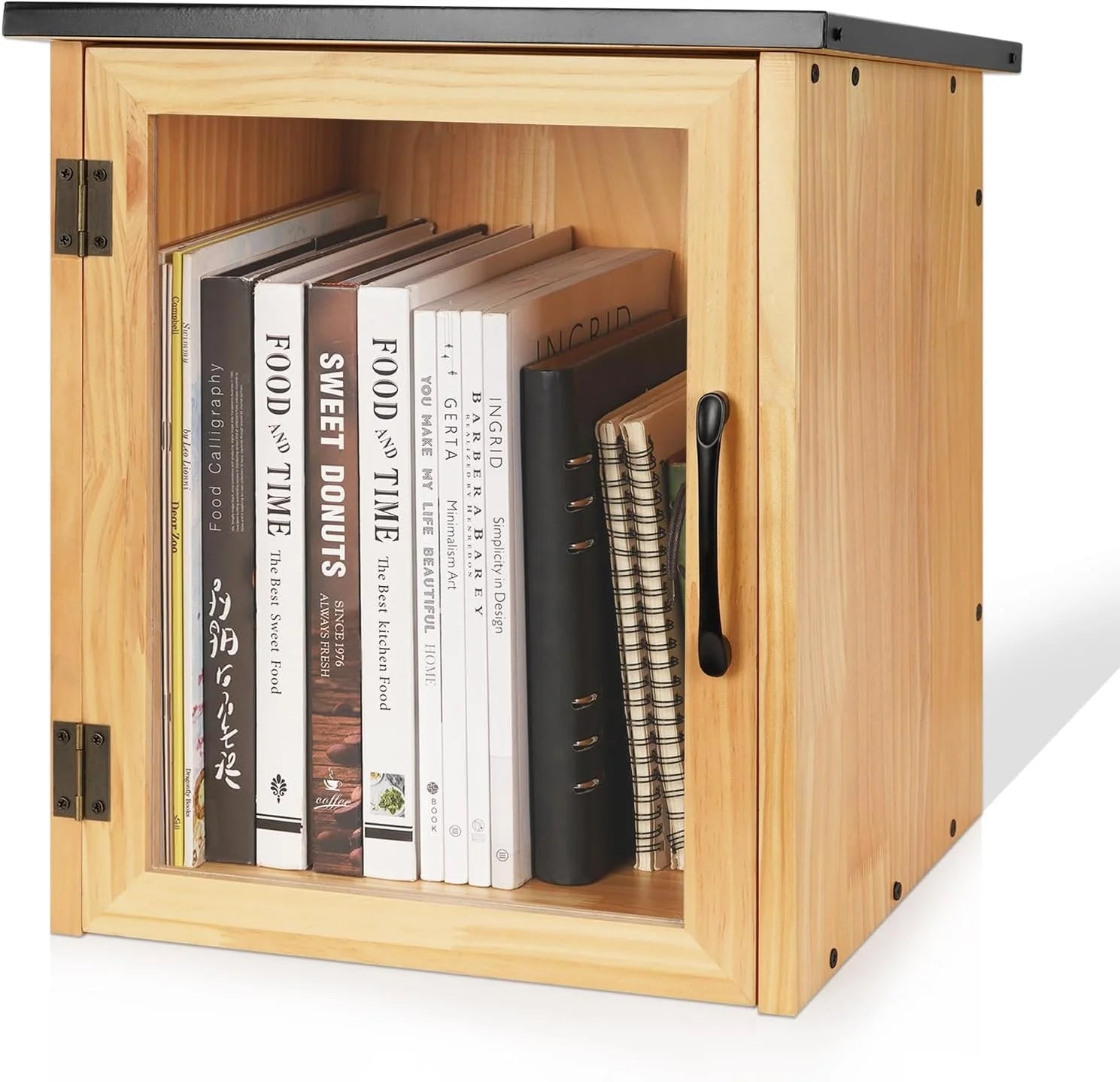 Special Exttlliy 2-Tier Outdoor Library Outdoor Book Box Storage, 20x14x21 Inch