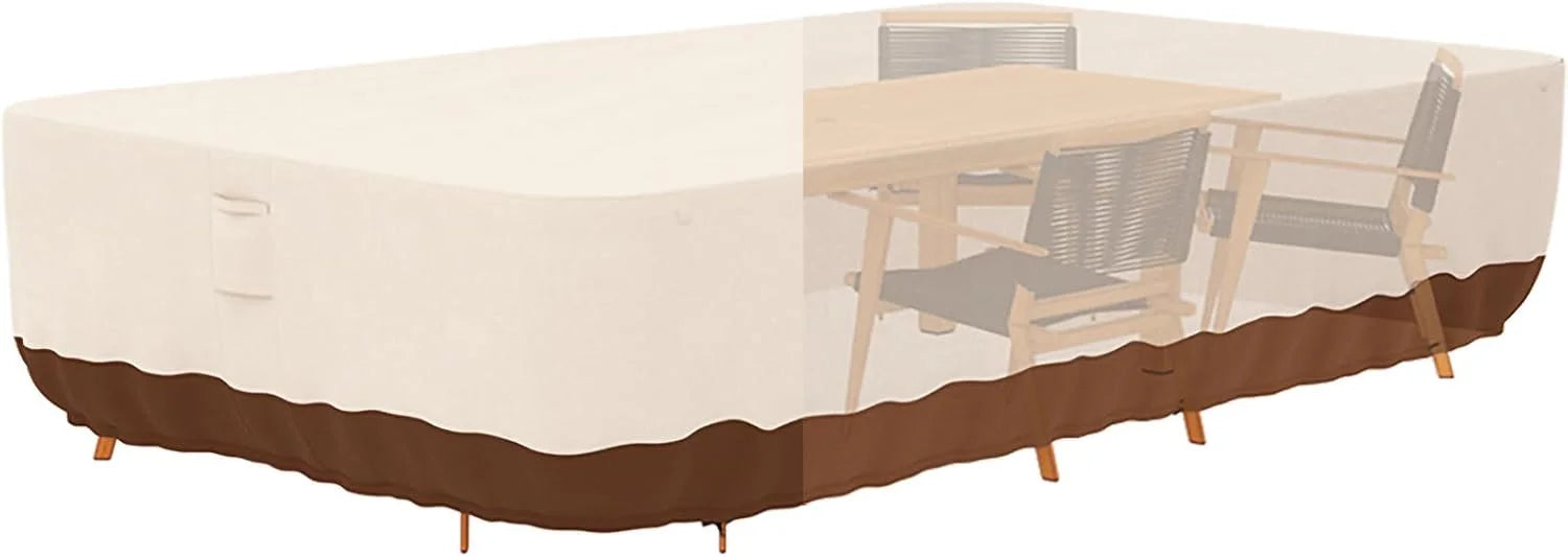 Special Tuyeho 124x84 Heavy Duty 900D Outdoor Patio Furniture Set Cover Waterproof - Image 2