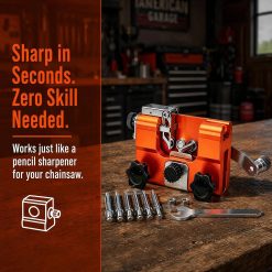 Special Chainsaw Sharpener, Lightweight Portable Manual Chain Sharpening Tool Includes 7 Grinding Stones