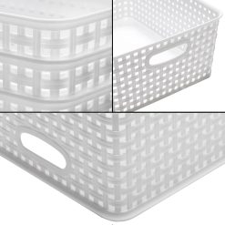 Alternative view of Special Storage Baskets, 11.4X8.9X4.7, Pack of 4 (White)