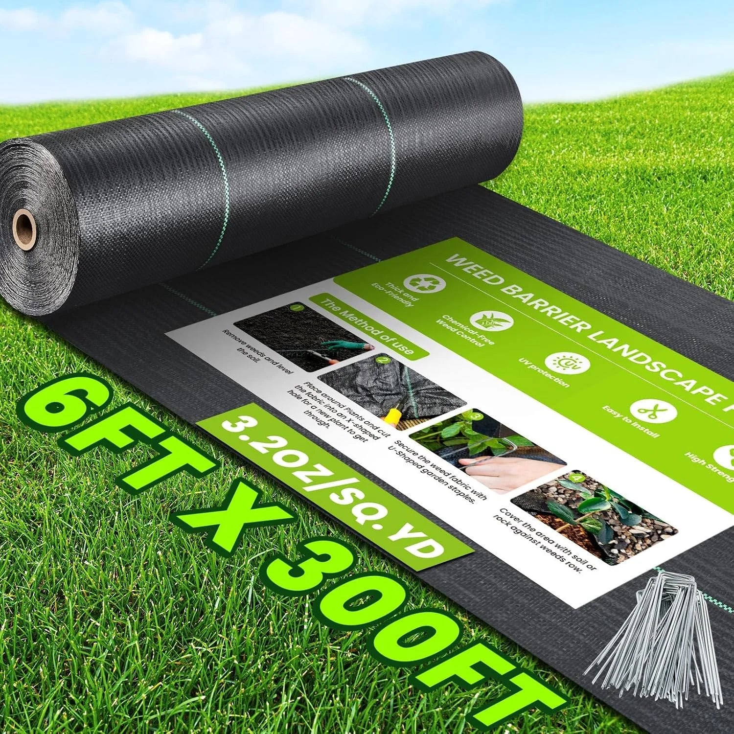 Special Weed Barrier Landscape Fabric Heavy Duty, 3.2oz Woven Geotextile Fabric - Image 3