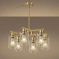 Special 4-Light Black Modern Farmhouse Chandelier