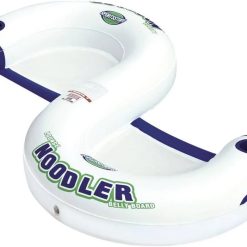Special Noodler 1 Inflatable Floating Lounge Chair with Cup Holder, Red & White