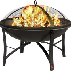 Alternative view of Special Fire Beauty Wood Burning Fire Pit, 2-in-1 BBQ Grill for Backyard Camping