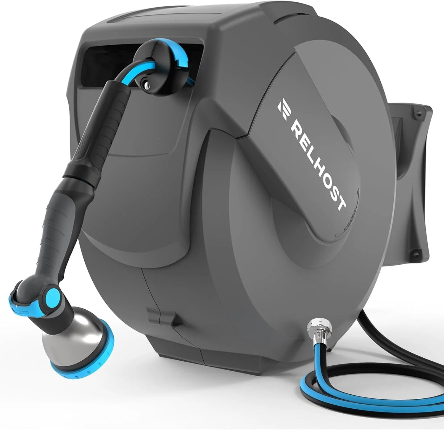 Special Retractable Garden Hose Reel, 1/2 in x 100 ft Wall Mount Heavy Duty Hose Reel with Any-Length Lock - Image 3