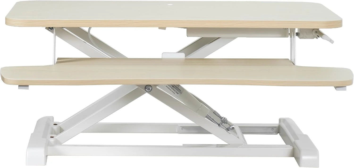 Special 32 inch Desk Converter, K Series, Height Adjustable Sit to Stand Riser, DESK-V000K - Image 6
