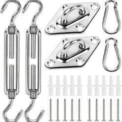 Alternative view of Special 44 Pcs Shade Sail Hardware Kit 6 Inch Outdoor Sun Sail Accessories