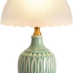 Alternative view of Special WELAISA Table Lamps Ceramic Retro Lamp, 15. Modern Bedside Nightstand Traditional Lamps