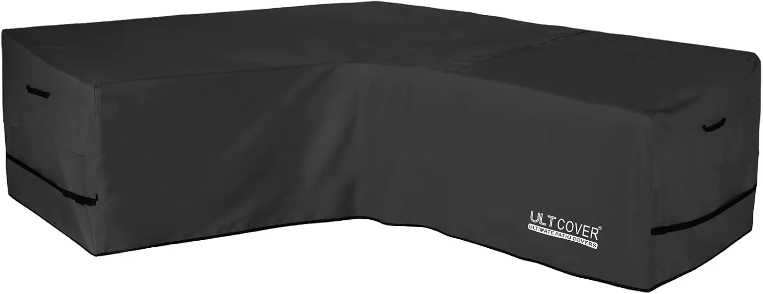 Special ULTCOVER Patio L-Shaped Left Facing Sofa Cover Waterproof for 6-Seater Outdoor Sectional Furniture Couch 85" (Left Side) x 110"
