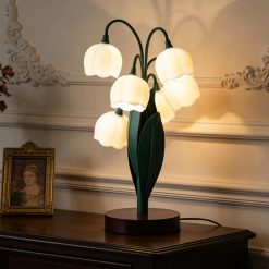 Special Flower Lamp for Home, 3-Color Temperature, Bedside Vintage Table Lamps