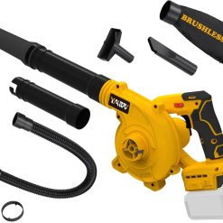 Special YAWV Cordless Leaf Blower for Dewalt 20V Max Battery,Electric Jobsite Air Blower with Brushless Motor