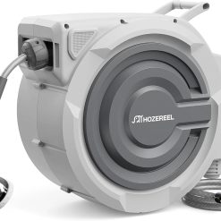 Special HOZEREEL Retractable Garden Hose Reel 1/2x 110ft, UV Resistant Hose Reels, Any Length Lock 180° Swivel