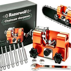Alternative view of Special Chainsaw Sharpener, Lightweight Portable Manual Chain Sharpening Tool Includes 7 Grinding Stones