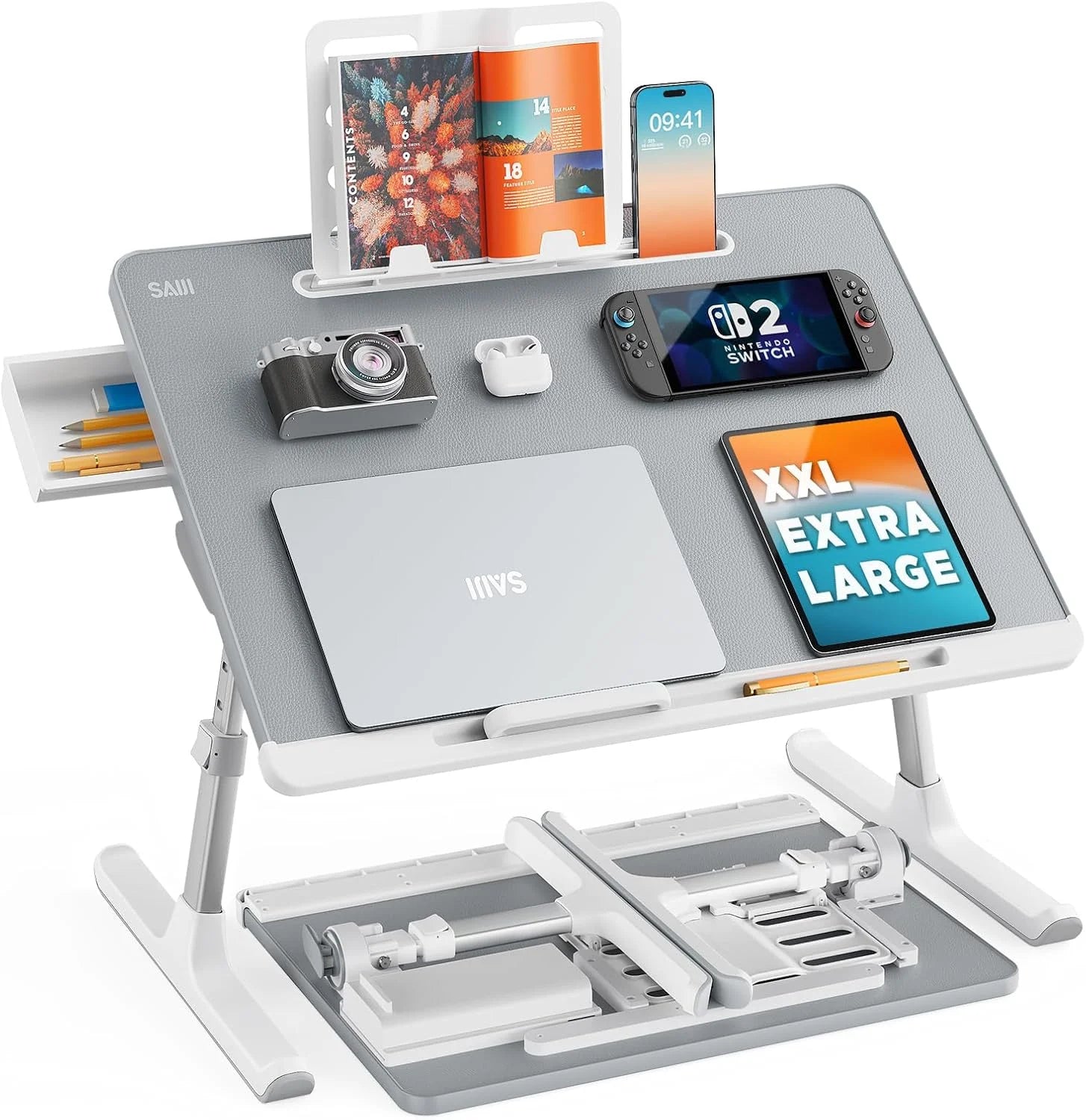 Special Bed Tray Desk, SAIJI X-Large Adjustable Laptop Table