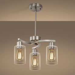 Special 6-Light Modern Farmhouse Black Chandelier, Adjustable Height Hanging Industrial Pendant Lights Kitchen Island