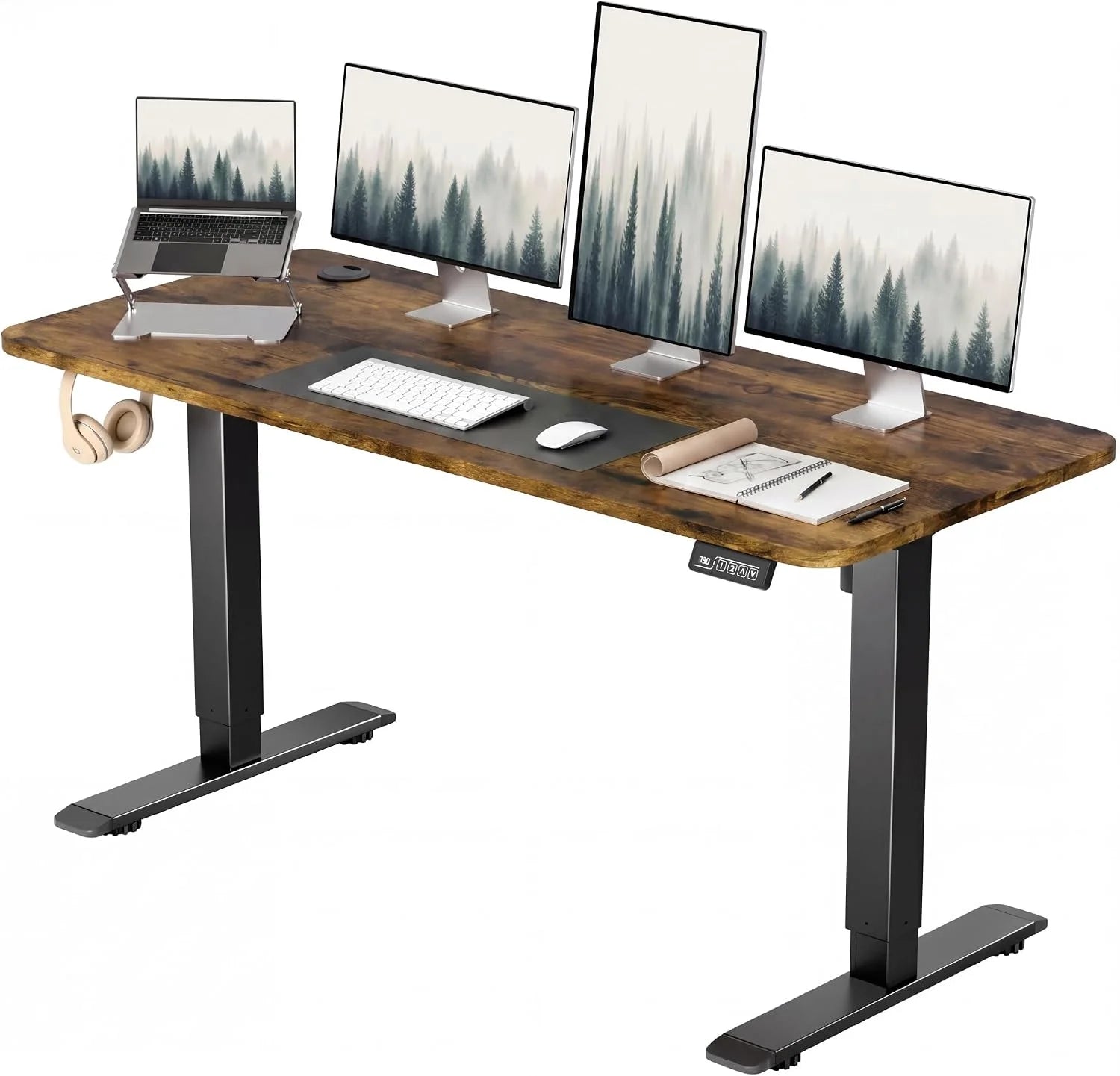 Special 55 x 24 Inches Electric Height Adjustable Standing Desk Large Sit Stand Up Desk Home Office Computer Desk Memory - Image 10