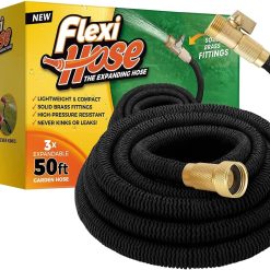 Alternative view of Special Flexi Hose Lightweight Expandable Garden Hose, 100FT -Retractable Garden Hose, 3/4 Inch Solid Brass Fittings and Double