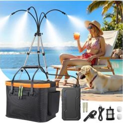 Alternative view of Special Portable Misting System for Outside Patio, Outdoor Water Cooling Mister with Battery Powered Pump (Max 8Hrs)