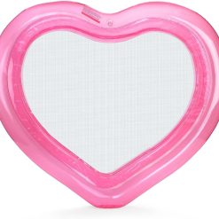 Special Original Clear Heart Water Hammock with Mesh Pool Float for Summer Pool Parties