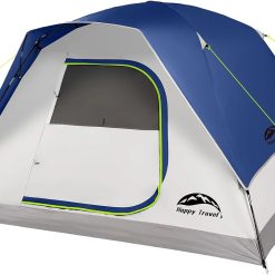 Alternative view of Special Happy Travel Camping Tent, 4 Person Dome Tents for Camping with Rainfly, Waterproof Clip Easy Setup Portable Family Tent