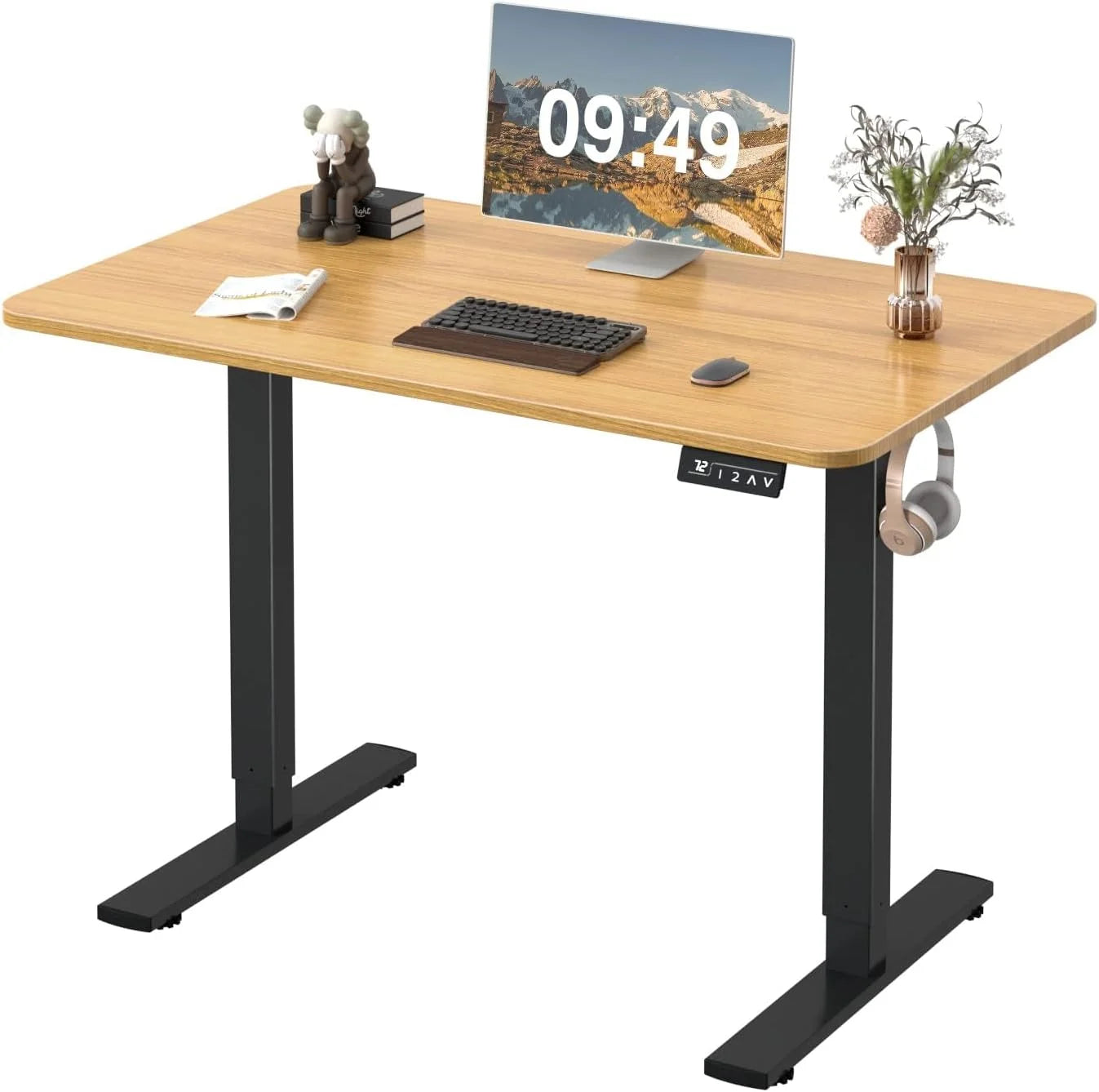 Special 55 x 24 Inches Electric Height Adjustable Standing Desk Large Sit Stand Up Desk Home Office Computer Desk Memory - Image 6