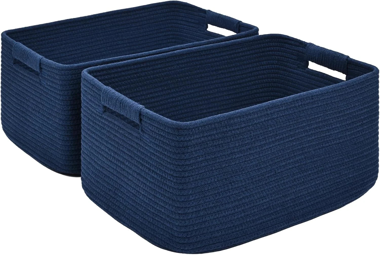 Special 2 Pack Large Storage Basket for Organizing, 17.5x13x7 Woven Basket for Shelves, Closet Cube Storage Bins - Image 7