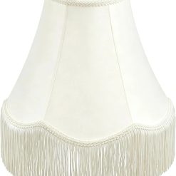 Special Fringe Lamp Shade 6 Top x 13 Bottom x 9.6 High (Spider) Tassel Lampshade Vintage Funky Unique Scalloped Bell Lamp