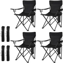 Alternative view of Special Damei century 4Pack Folding Camping Chairs, Portable for Beach, Lawn, Yard