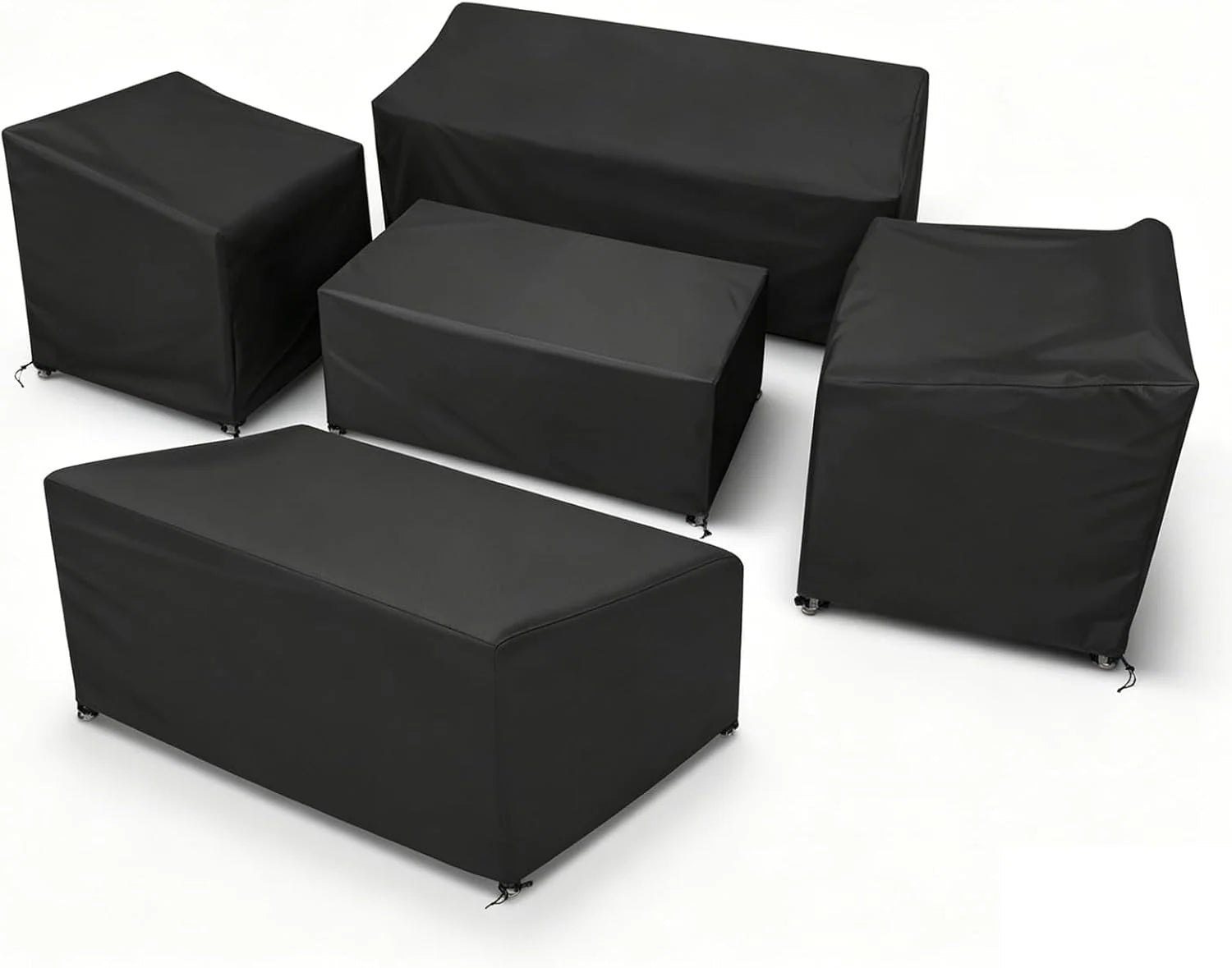 Special STARTWO Patio Furniture Cover 4 Piece Set, Black, Regular - Image 5