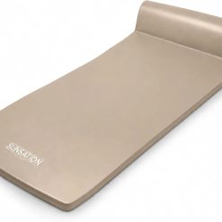 Special Recreation Sunsation 1.75 Thick Foam Pool Float Lounger w/ Headrest for Lounging & Sunbathing in Swimming Pools