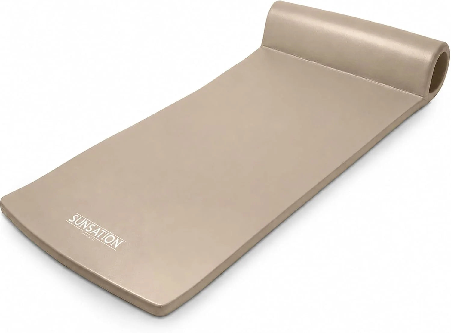 Special Recreation Sunsation 1.75 Thick Foam Pool Float Lounger w/ Headrest for Lounging & Sunbathing in Swimming Pools