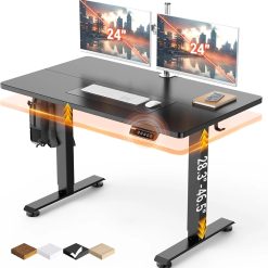 Alternative view of Special Veken 47.2 Inch Large Electric Standing Desk, Gaming Table, Height Adjustable Sit Stand Up Computer Tables for Home