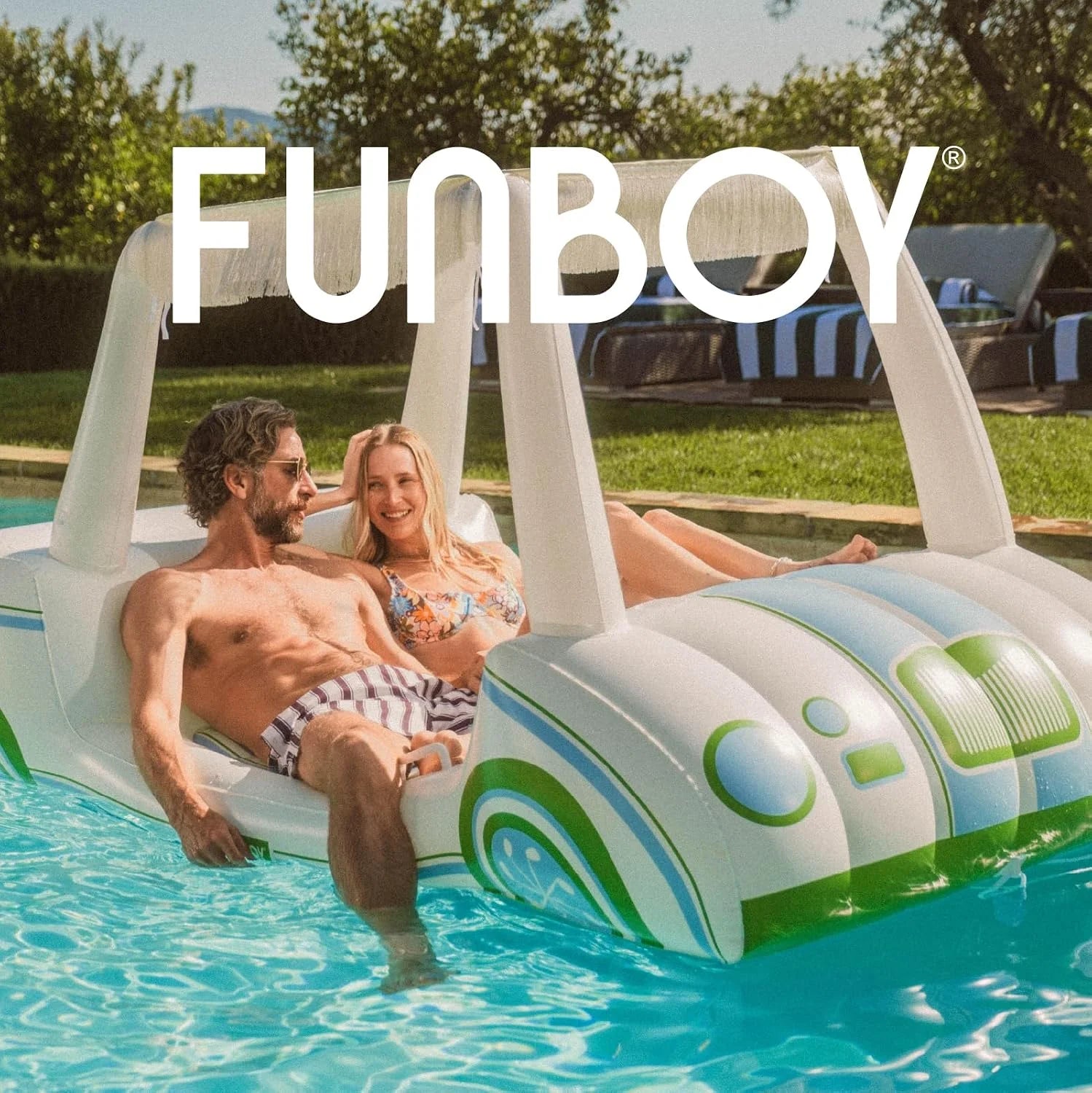 Special Giant Inflatable Luxury Golf Cart Pool Float, Two Cup Holders - Image 9