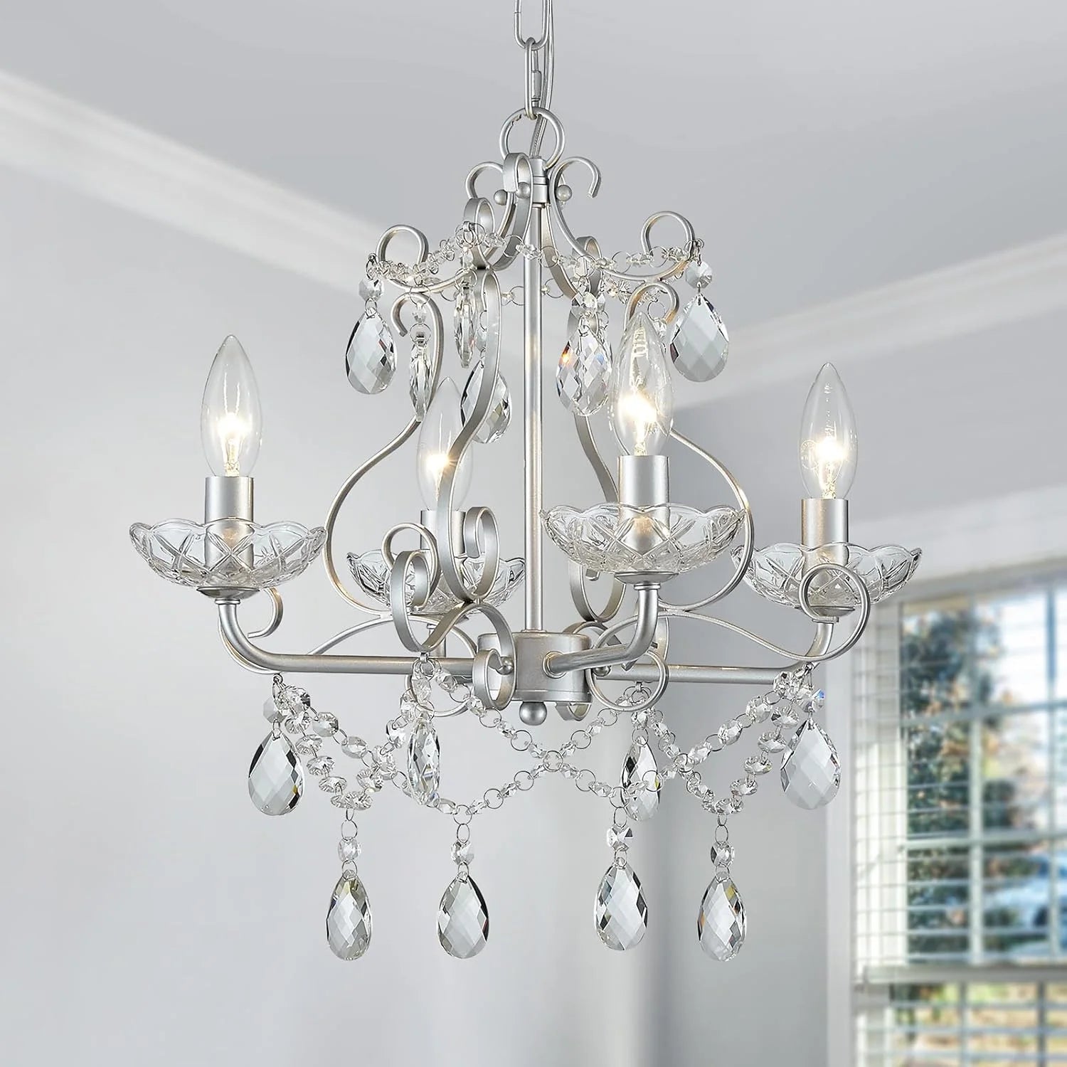 Special 5-Light Crystal Candle Chandelier Pendant Ceiling Light Modern Lighting Fixture for Bedroom Hallway Bar Kitchen - Image 12